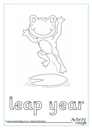 Soar Yr picture about Leap Year Printable named Soar 12 months